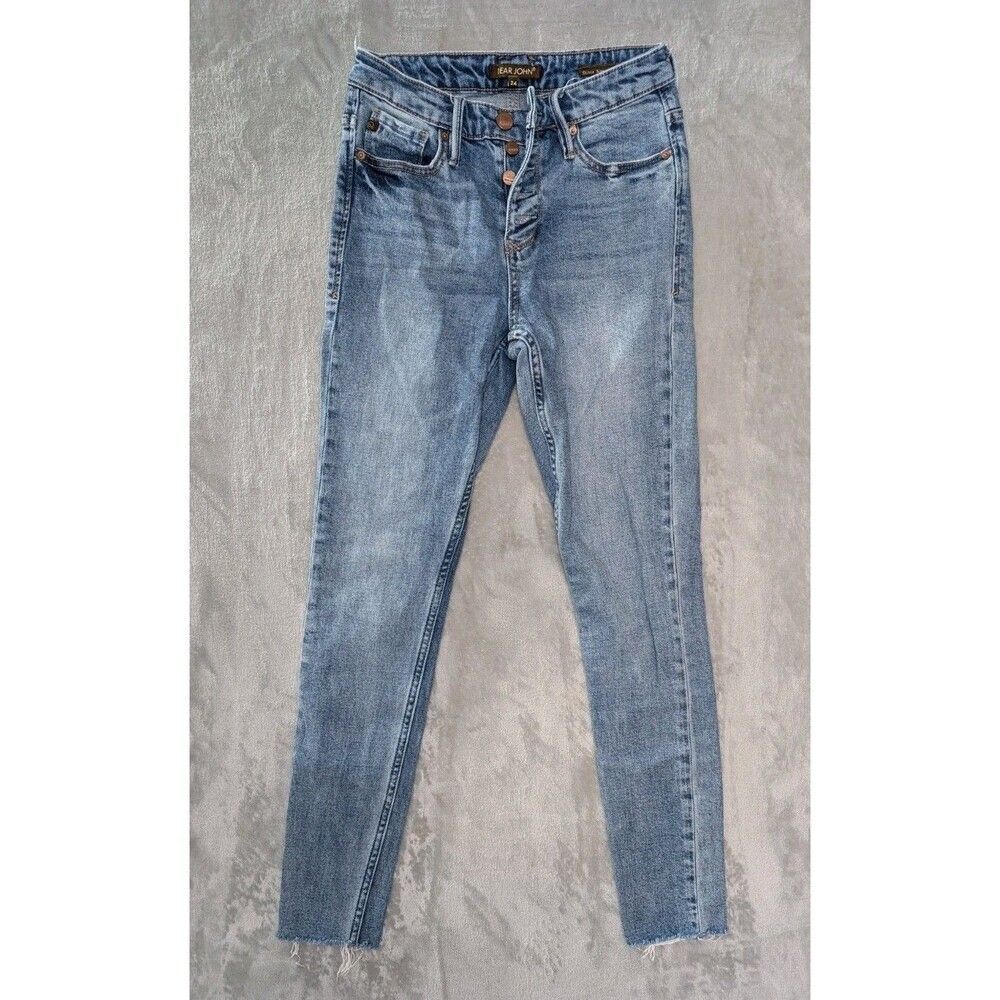 Dear John Jeans Women's 24 Blue Light Wash High Rise Skinny Jeans